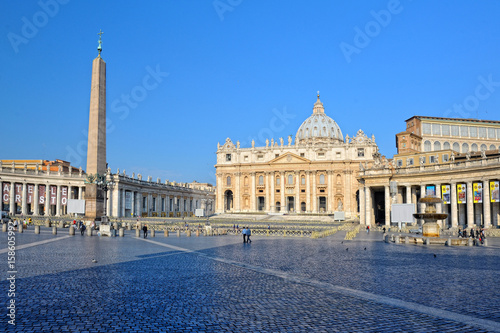 St Peters square, St. Peters church, Vatican city.