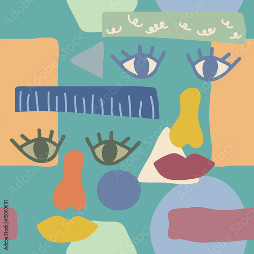 Abstract face backgrounds