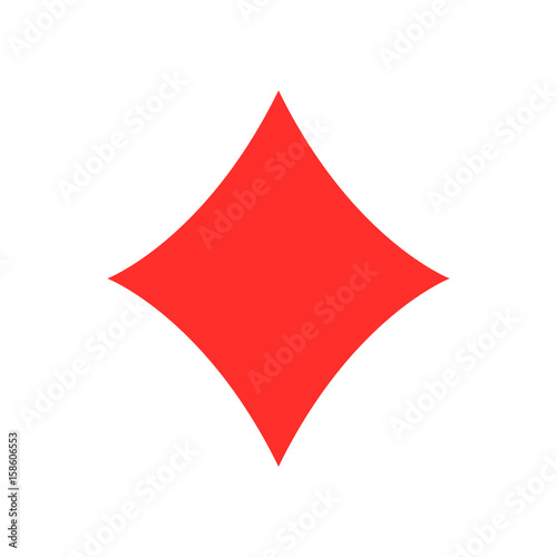 diamond card icon isolated vector