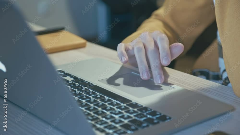 Using a trackpad