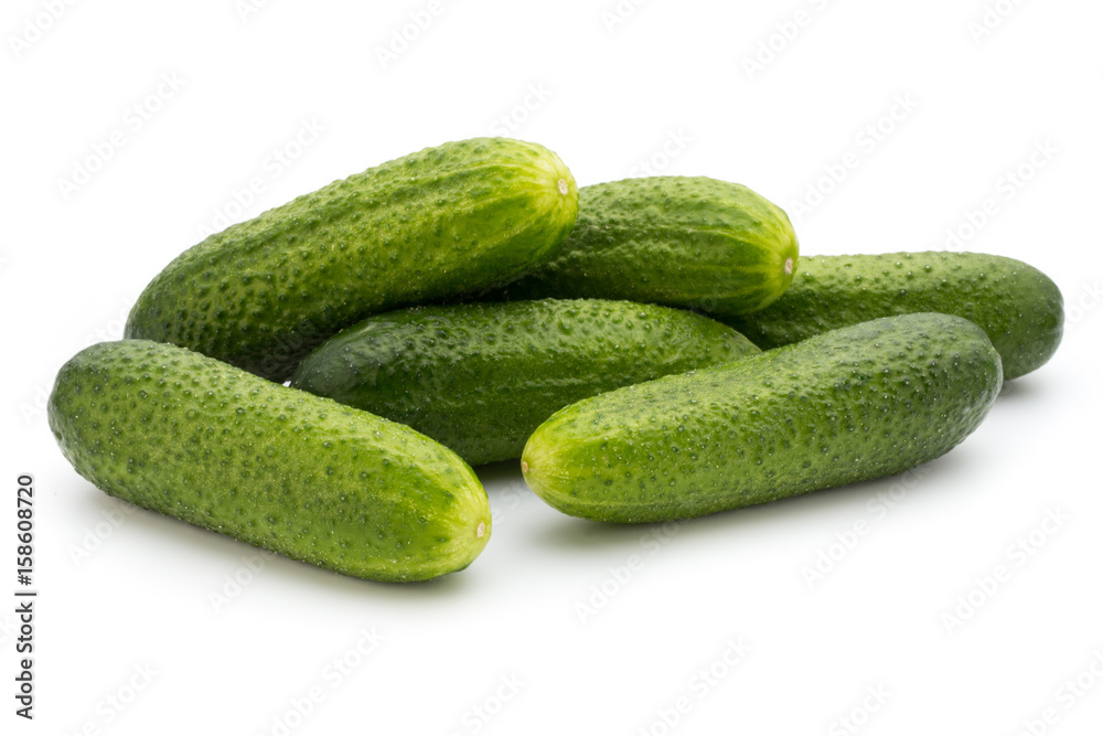 Eco cucumber on white background. Fresh vegetables. Eco cucumber on white background. Fresh vegetables.