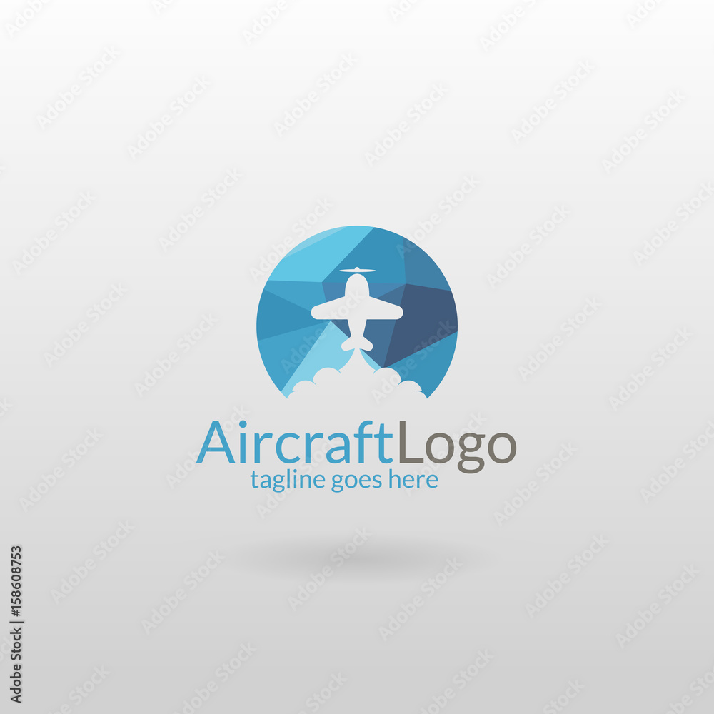 Aircraft logo. Air Travel Logo Template