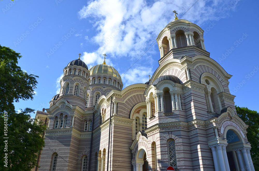 Fototapeta premium Cattedrale della Natività di Cristo a Riga