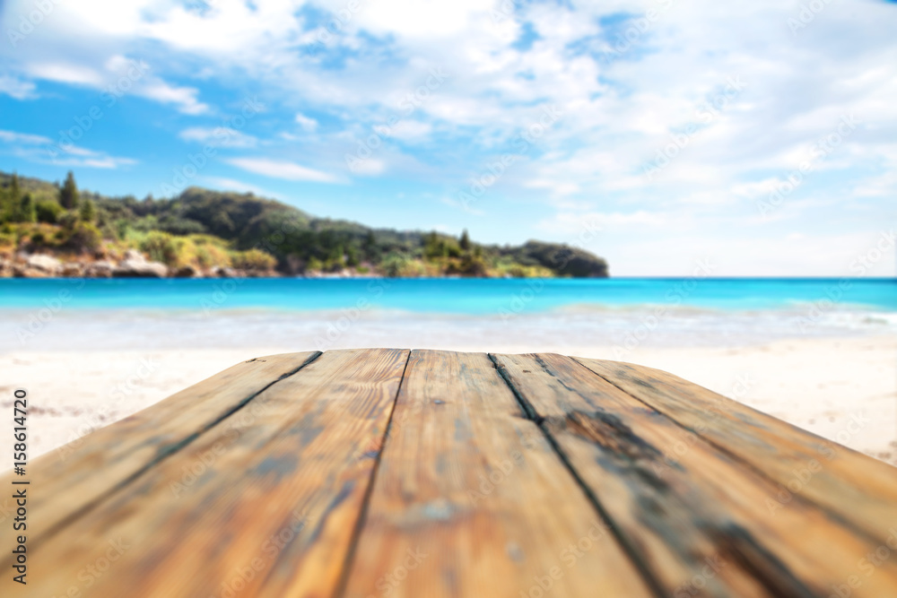 Fototapeta premium beach background and free space 