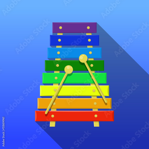 Colorful xylophone toy.
