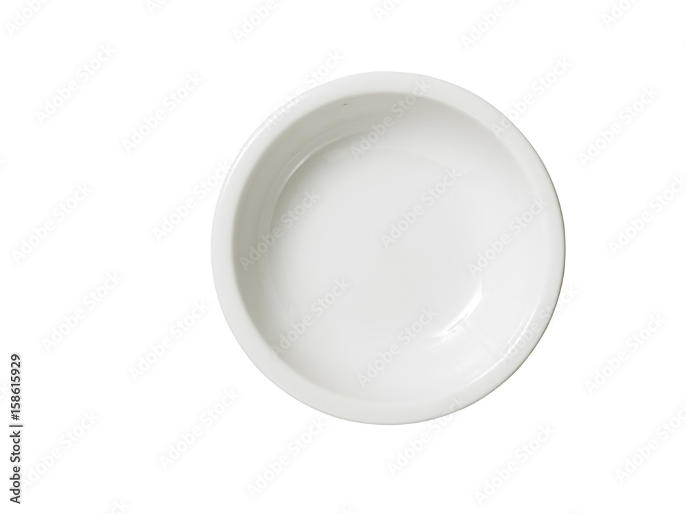 Top view of empty bowl Top view of empty bowl
