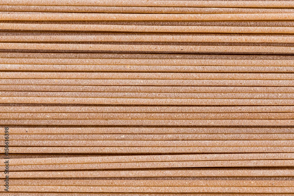 Texture of whole wheat spaghetti Texture of whole wheat spaghetti