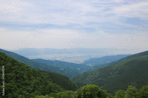 徳島県吉野川市 奥野々山からの風景