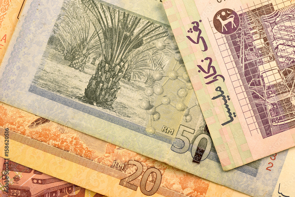 Close up Malaysia Ringgit currency note Close up Malaysia Ringgit currency note