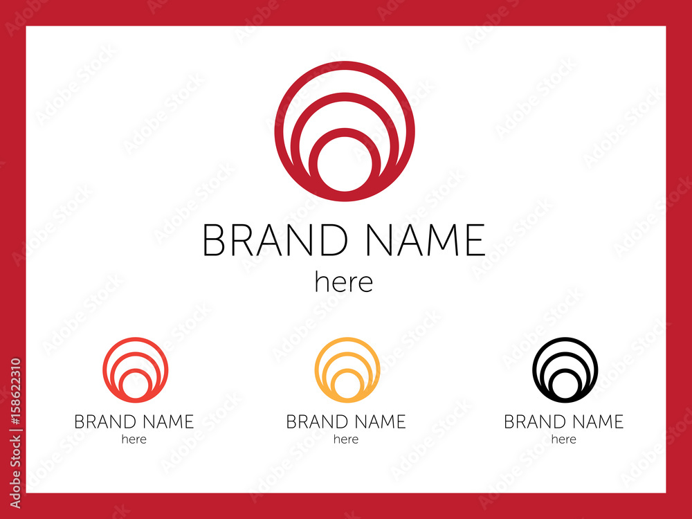 Circles in each other, symbol of water for company logo Circles in each other, symbol of water for company logo