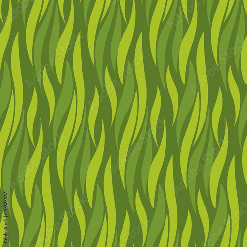 green wave seamless pattern for background, surface design. abstract grass texture illustration for surface design