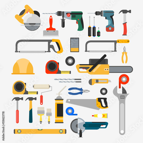 vector set of tools for repair 