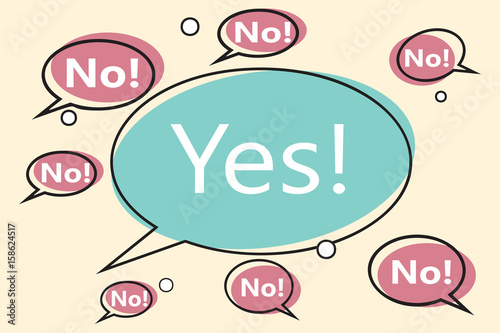 no yes comic bubble