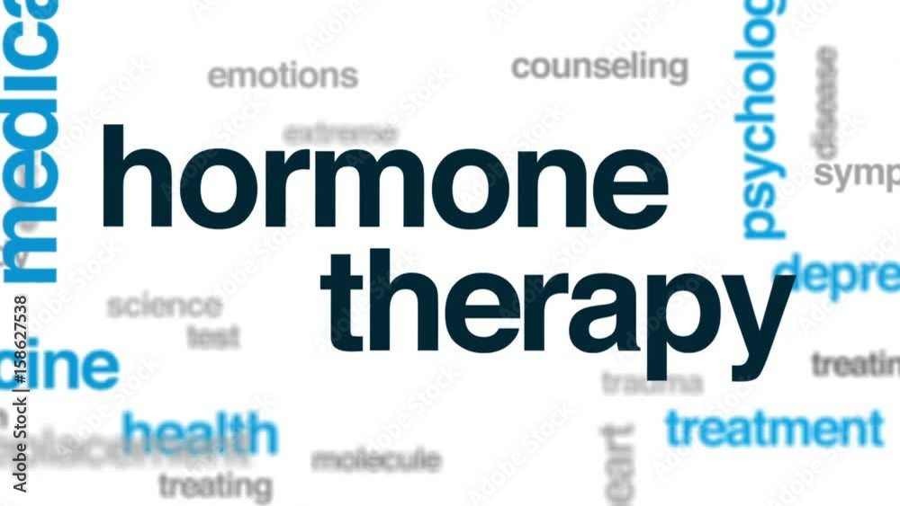 Hormone therapy animated word cloud, text design animation. Hormone therapy animated word cloud, text design animation.