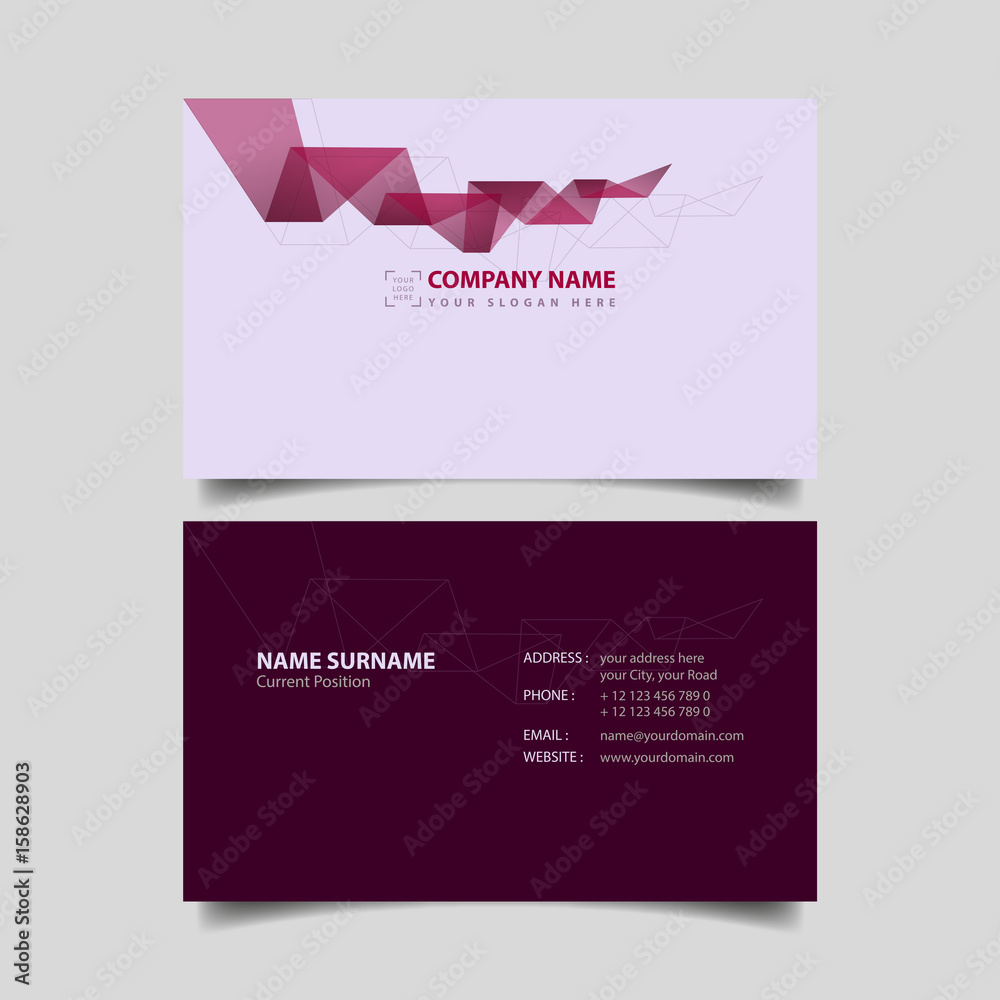 Fototapeta premium Business Card Template.