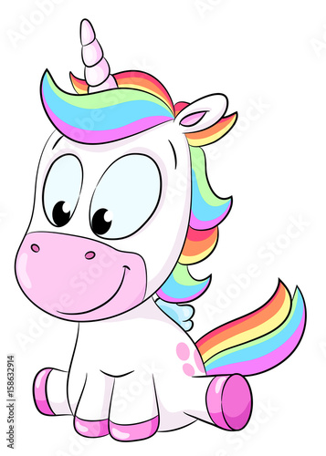 Niedliches Einhorn - Vektor Illustration