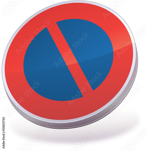 Free Download Panneau de stationnement interdit (3D) - GFXLoad