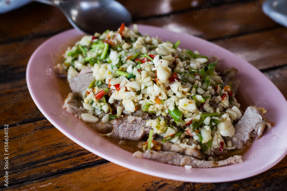 Pork with Lime Garlic Pork with Lime Garlic