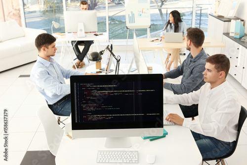 Web site codes on computer ...