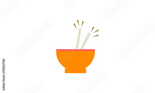 bowl with chopsticks