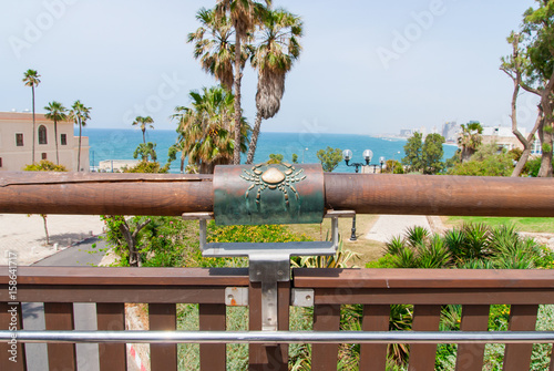 Cancer zodiac sign on Old City Jaffa, Israel photo