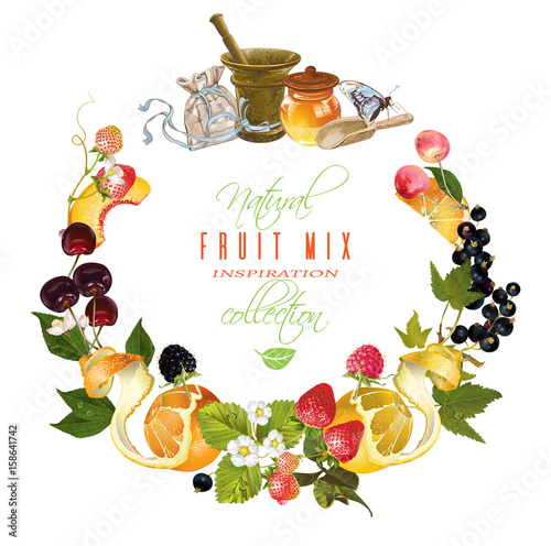 Fruit and berry banner