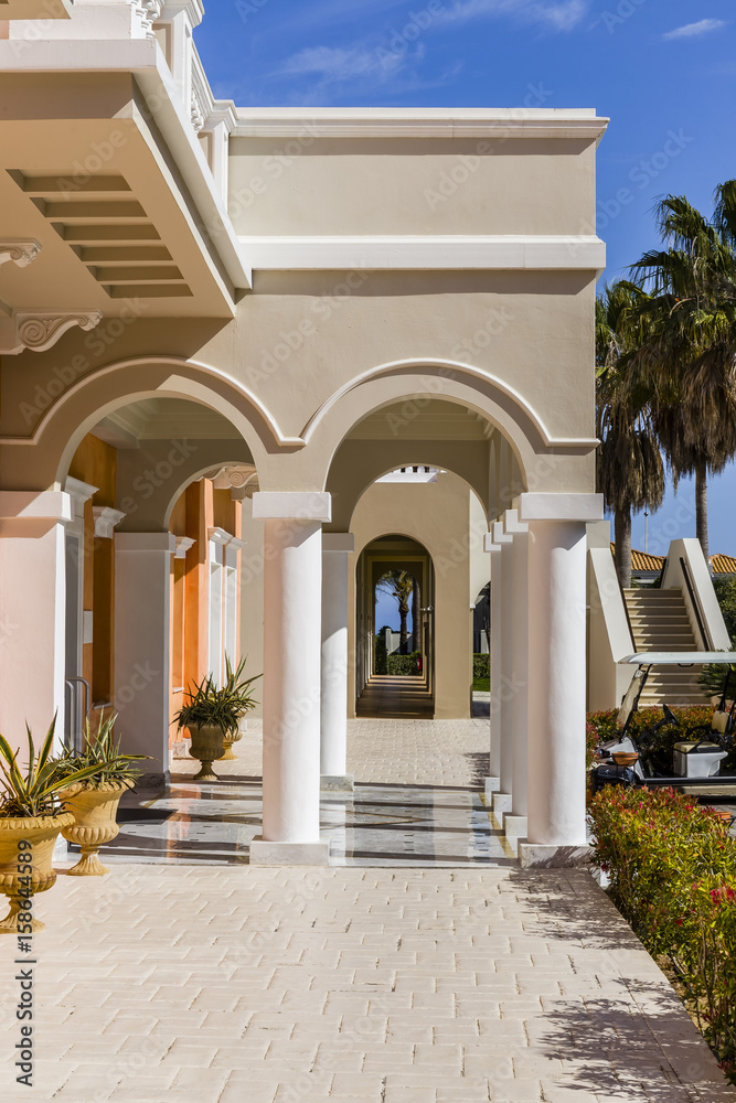 Obraz premium Traditional greek house facade, Greece
