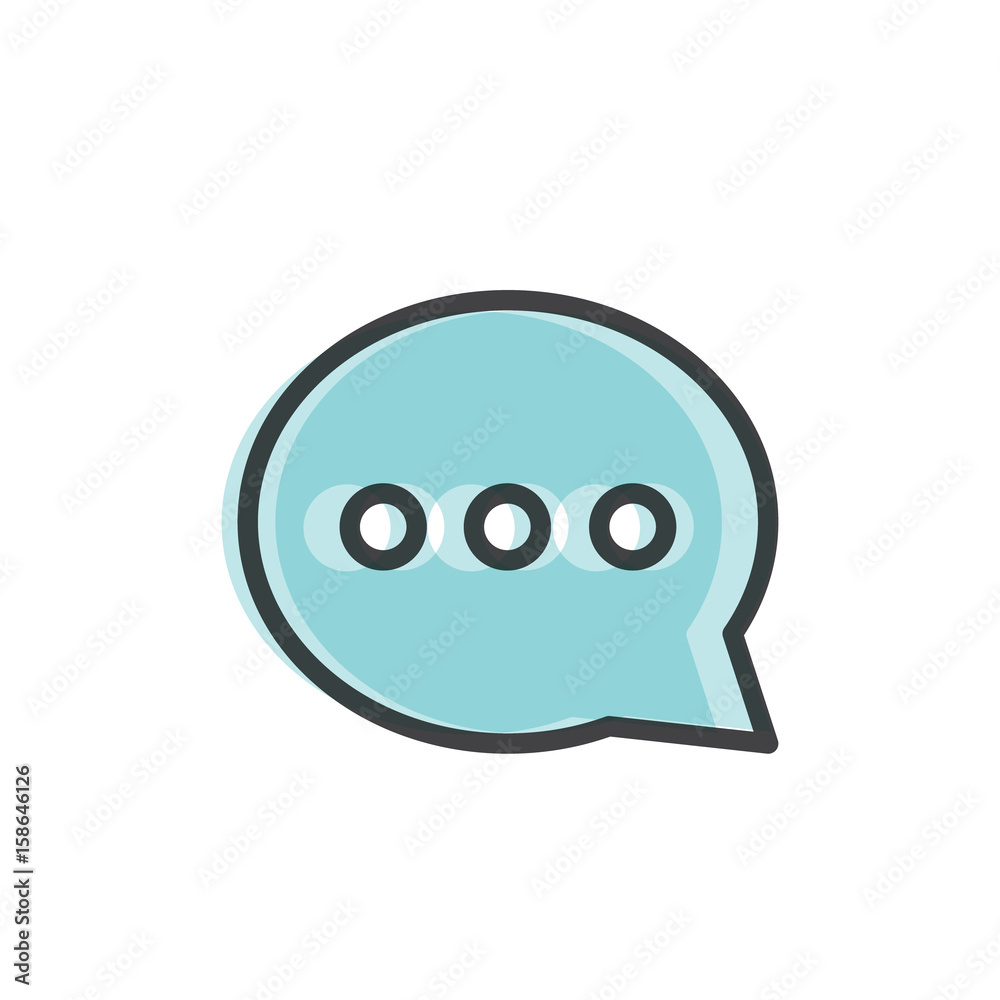 Vector Icon Style Illustration of Bubble Chat Symbol Cloud, Isolated Background for Web and Mobile Vector Icon Style Illustration of Bubble Chat Symbol Cloud, Isolated Background for Web and Mobile