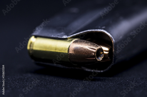 isolated gun magazine