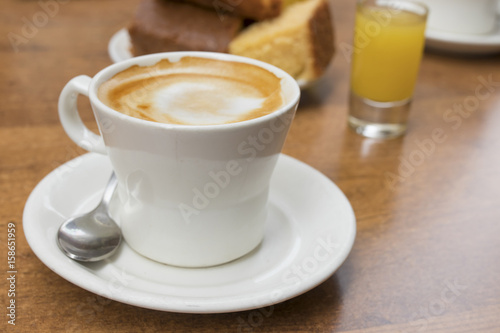 breakfast at the hotel coffee mug