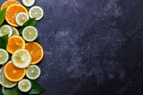 Lemon, lime and orange © Lana_M