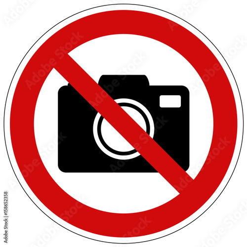 Verbotsschild Fotografieren verboten