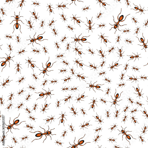 Red ants pattern