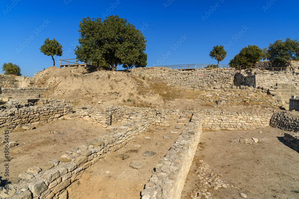 Sanctuary in ancient city Troy. Turkey