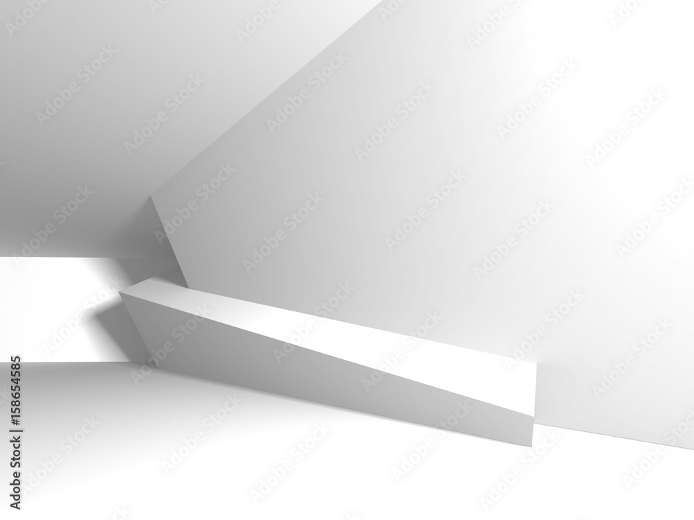 Futuristic White Architecture Design Background Futuristic White Architecture Design Background