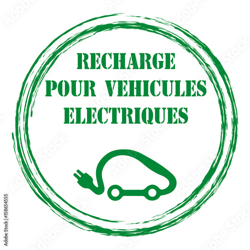 Logo recharge véhicules électriques.