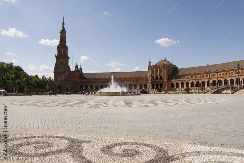 Fototapeta premium Place d'Espagne à Séville, Espagne