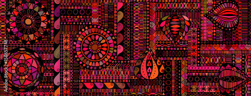 Abstract background similar to an ethnic carpet