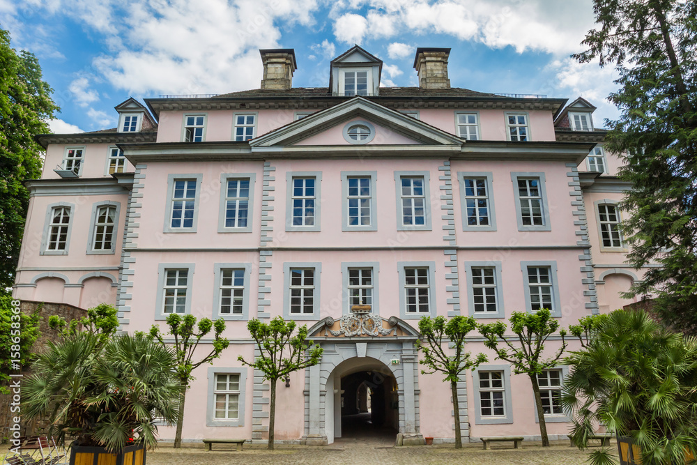 Fototapeta premium Front facade of the castle of Bad Pyrmont