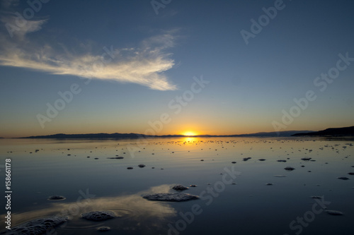 sunset at the great salt lake © kip