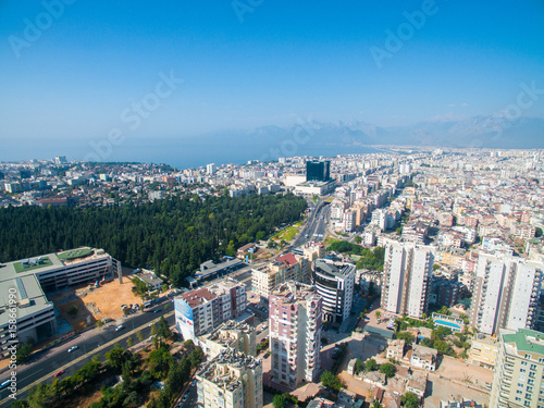 top view photo of city center © yalcinsonat