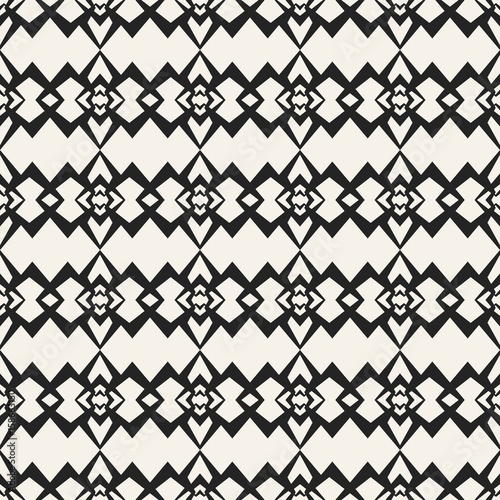Wallpaper Mural Abstract concept vector monochrome geometric pattern. Black and white minimal background. Creative illustration template. Seamless stylish texture. For wallpaper, surface, web design, textile, decor. Torontodigital.ca