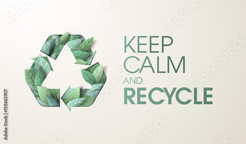 Nature web banner concept design. Vector illustration on the theme of recycling, environment, ecology, sustainable technology. photo