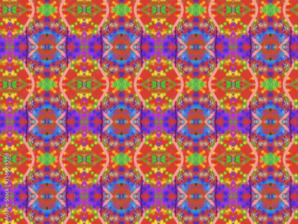 Background pattern of odd shapes and colors