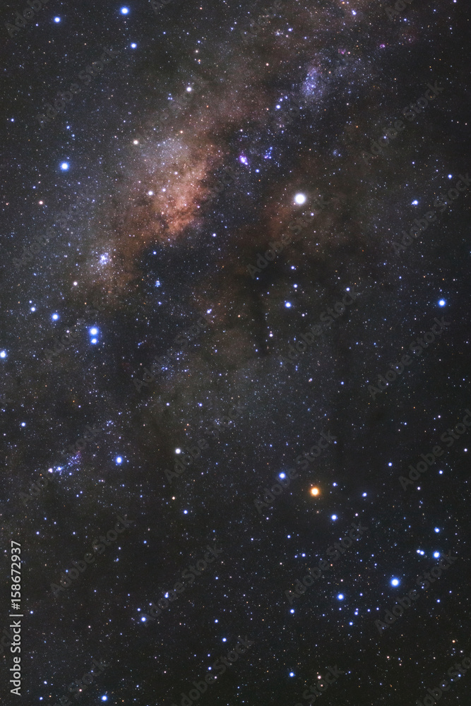 A wide angle view of the Antares Region of the Milky Way, Galactic center of the milky way galaxy