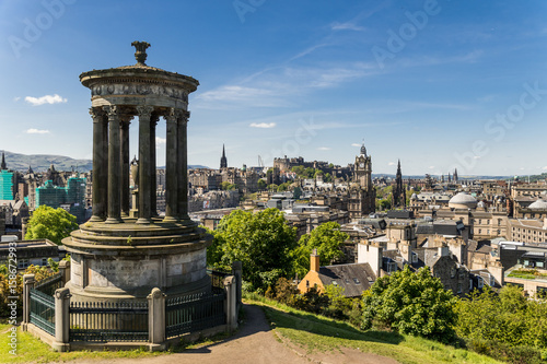 Burns Monument Edinburgh view