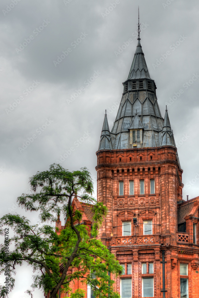 Old architecture in Nottingham, England..