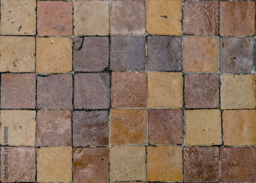 Brown ceramic tile