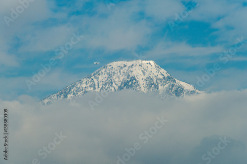 Private Plane Climbs Past Cucamonga Peak