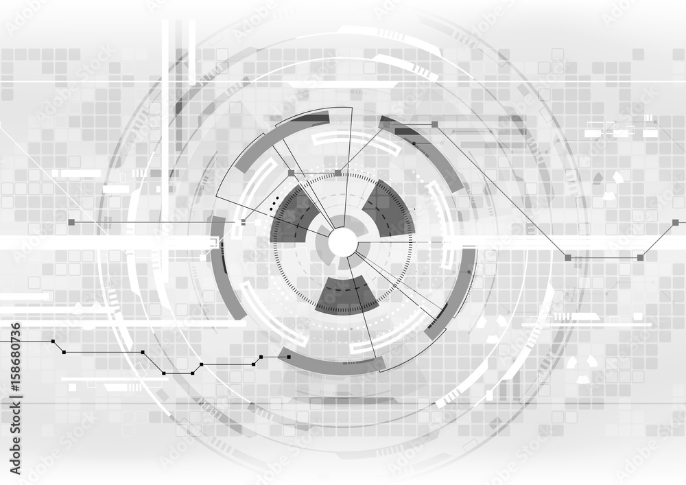 Obraz premium vector background abstract technology communication data Science
